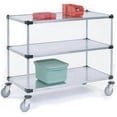 thumbnail image 1 of Adjustable Solid Galvanized Shelf Cart - Chrome - 72 x 18 in. 3 Shelves 800 lbs Capacity, 1 of 1