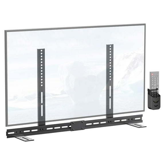 Adjustable Soundbar Mount for HDTV Under Bracket, Heavy Duty Metal Frame, Easy Installation, Space Saving Design
