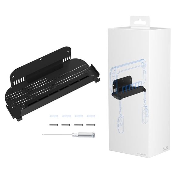 Adjustable Space Efficient Iron Wall Stand Holder Fit for Game Systems Ventilated Base Secure Mounting Easy Installation