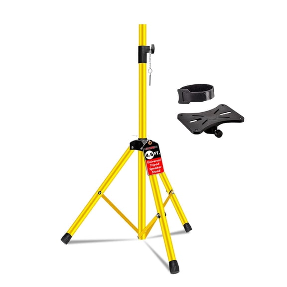Adjustable Speaker Stand 31-54 Inch, Heavy Duty PA DJ Tripod Stand with 35mm Insert, 132lbs Capacity for Indoor Outdoor Use