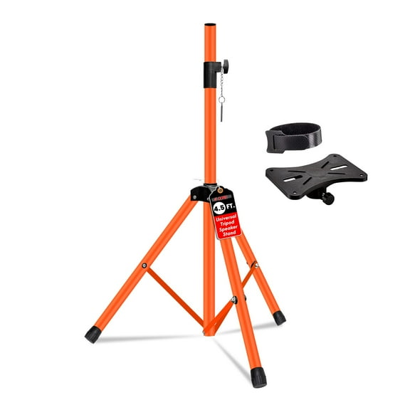 Adjustable Speaker Stand 31-54 Inch, Heavy Duty PA DJ Tripod Stand with 35mm Insert, 132lbs Capacity for Studio & Stage Use