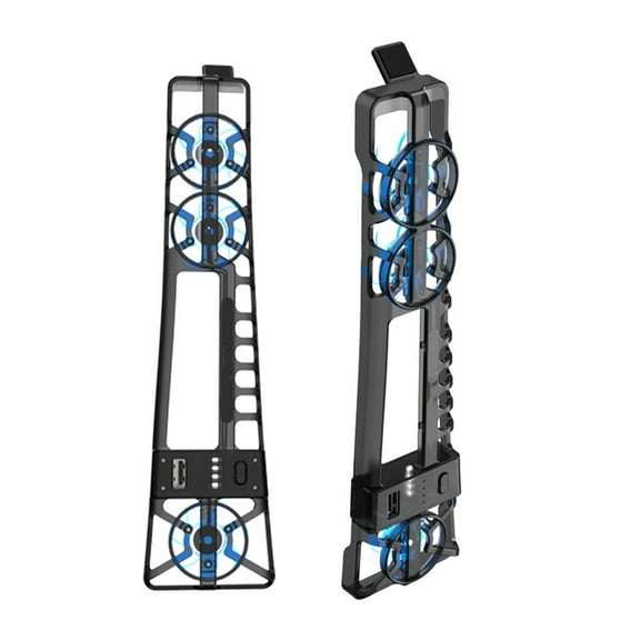 Adjustable Speed Cool ing Fan for PS5 Pro with LED Light USB Connection