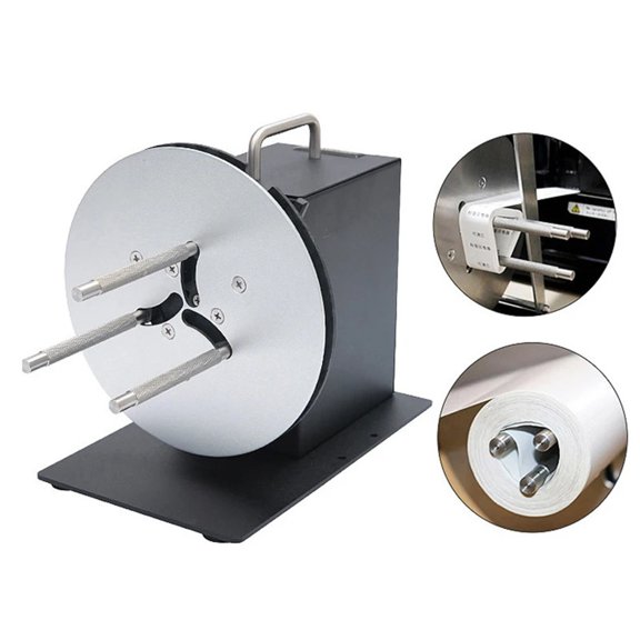 Adjustable Speed Label Rewinder Two-way Automatic Rewinder Self-adhesive Barcode Machine