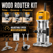 Adjustable Speed Wood Trimmer, Electric Handheld Router for Milling and Carving, Portable Palm Tool with Simple Packaging