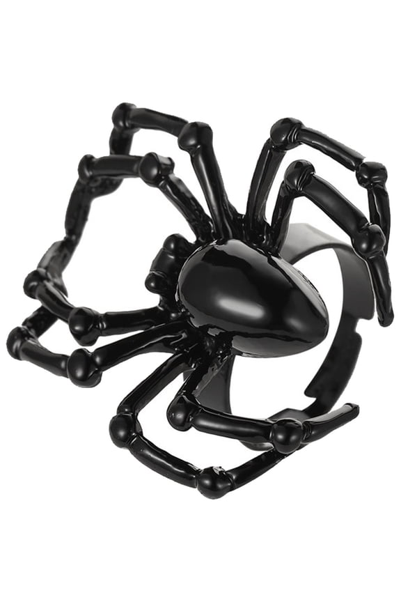 Adjustable Spider Ring, Simulation Animal Jewelry for Gothic Punk Style Halloween