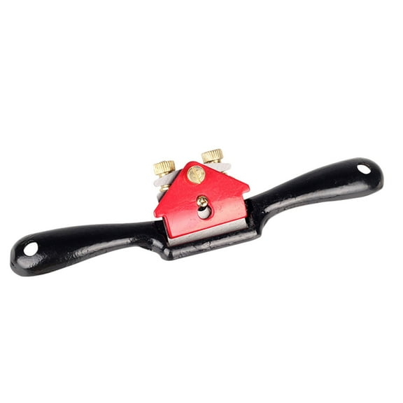 Adjustable SpokeShave with Flat Base,Metal Blade and Portable Woodworking Planes Wood Working Hand Tool,8.46 inch Deburring Hand Tools,Perfect for Wood Craft, Craver, Working (Black)