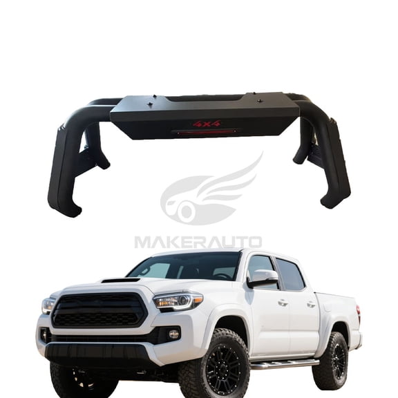 Adjustable Sport Bar For 2005-2025 Toyota tacoma Truck Bed Chase Rack Roll Bar