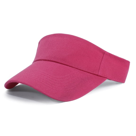 Adjustable Sport Sun Visor Hat for Men and Women, Breathable Open Top Running Cap for Tennis, Golf, and Outdoor Activities Hot Pink