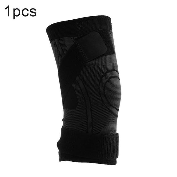 Adjustable Sports Knee Pads with Support Straps Breathable Nylon for Running and Athletic Activities