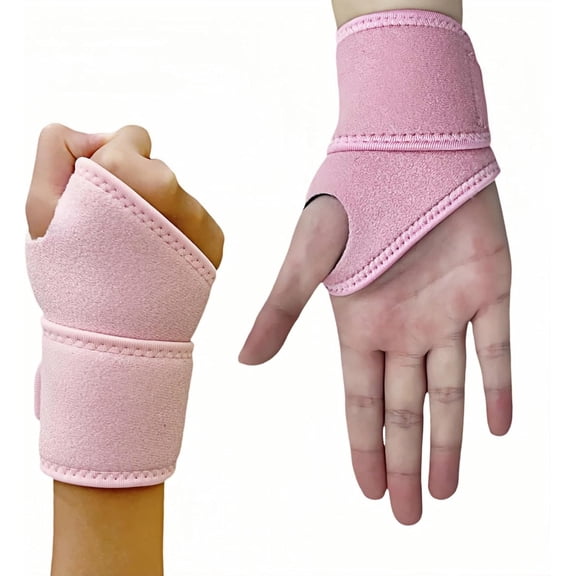 Adjustable Sports Wrist Brace with Compression Support | Carpal Tunnel, Arthritis & Sports Injury Recovery | Reversible Left/Right Hand Use | Breathable SBR Material | Lightweight Pain Relief(1 Pair)