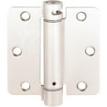 thumbnail image 1 of Adjustable Spring Hinge, 3-1/2 Inches, 1/4" Radius Corner, Satin Nickel by Stone Harbor Hardware, 1 of 29