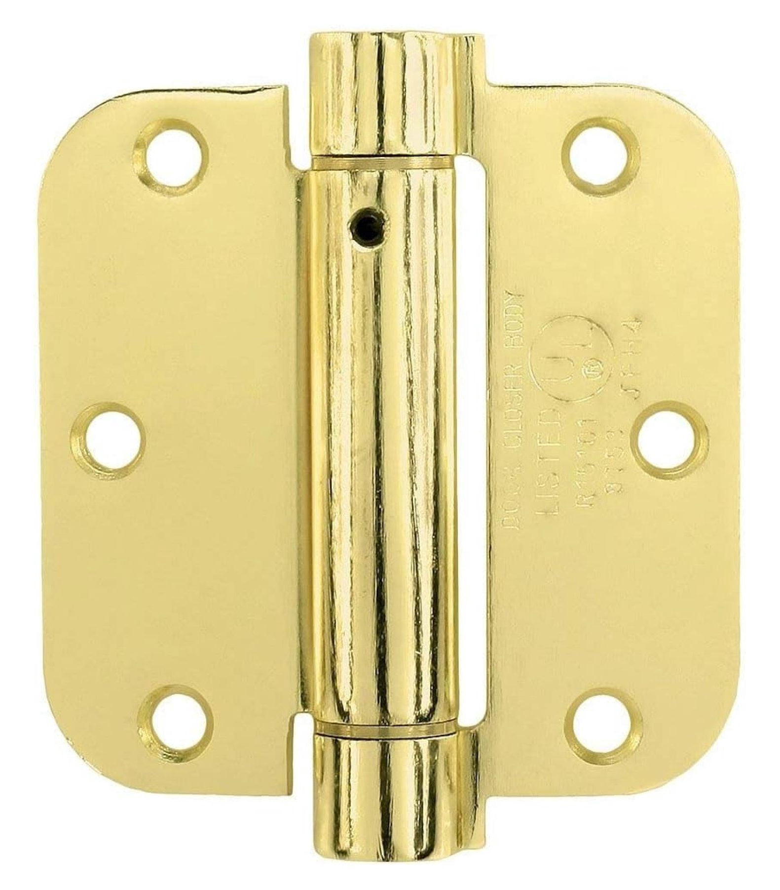 Adjustable Spring Hinges, 3.5 Inch with 5/8 Inch in Bright Polished ...
