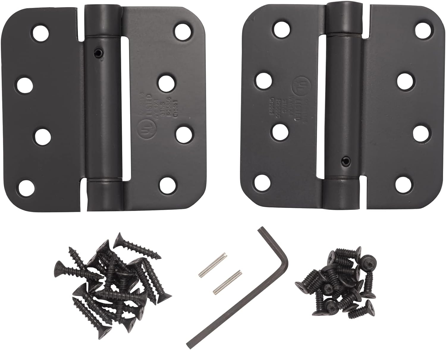 Adjustable Spring Hinges, 4 Inch With 5/8 Inch In Oil Rubbed Bronze