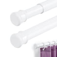 thumbnail image 1 of Curtain Rod, Shower Curtain Rod, 41.3-74.8" Adjustable Curtain Rods for Windows No Drilling, Adjustable Curtain Rods for Windows, Suit for Window, Kitchen, Closet, Doorway, 1 of 6
