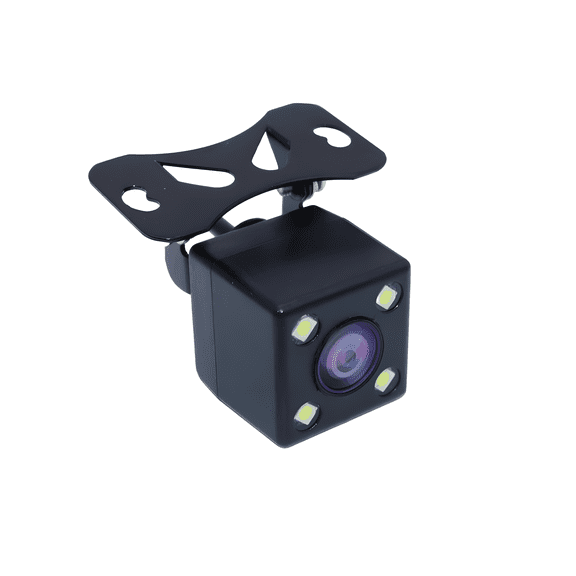Adjustable Square Bracket Backup Camera | 170 Wide Angle,4LED Night Vision,IP68 Waterproof,CVBS Analog Signal,12V Universal