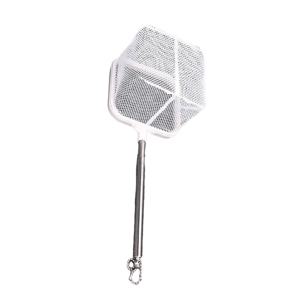 Adjustable Square Fishing Net for Fish Shrimp Telescoping Rod with Suction Cup Extendable Fishing Net