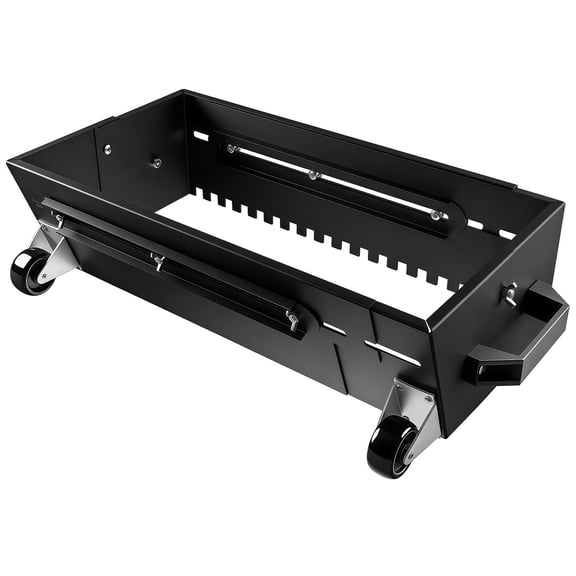 Adjustable Square Notched Trowel Mortar Comb with Handle & Wheels Floor Leveling Sand Leveler for Large Tile Flooring, Tiling Masonry, Fast Even Adhesive Application Tool