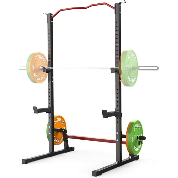 Adjustable Squat Rack Barbell Rack Squat Stand Bench Press Pull Up Home Gym