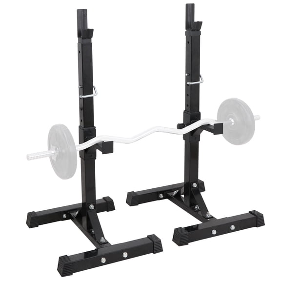 Adjustable Squat Rack Bench Portable Barbell Stand Rack Home GYM Fitness