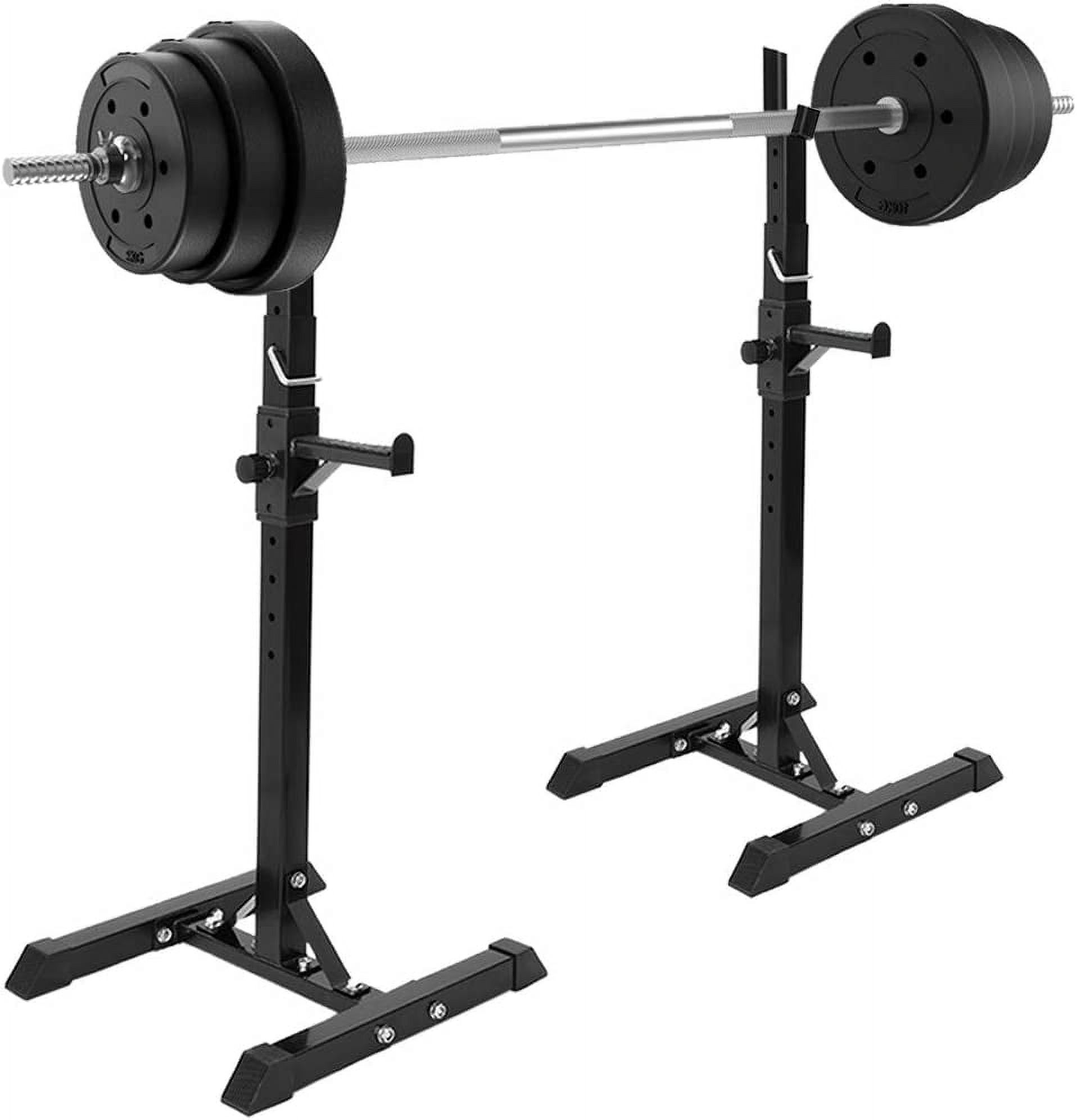 Adjustable Squat Rack Dipping Station Barbell Rack Dip Stand Fitness