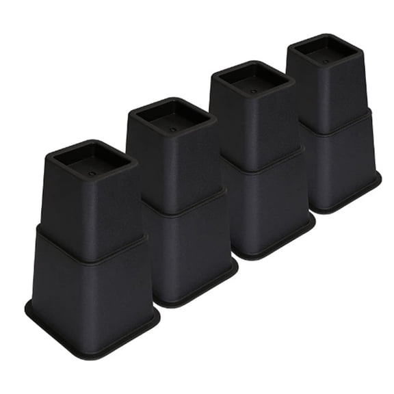 Adjustable Stackable Furniture Risers 8-Piece Set, Supports Up To 1300 Lbs