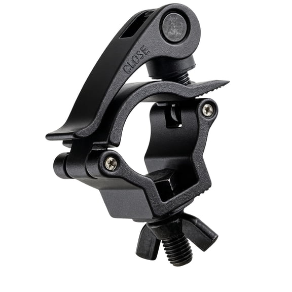 Adjustable Stage Hook Clamp with Anti-Slip Pad, Aluminum Magnesium Alloys for 25-30mm Tube Simple Installations