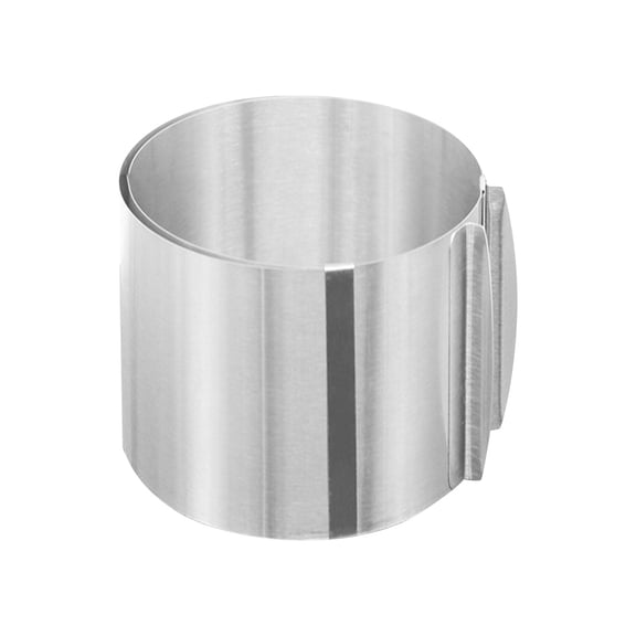 Adjustable Stainless Steel Cake Ring - 6-12 Inch, Non-Stick - for Baking Cakes/Bread, Layered Cakes, Easy to Clean