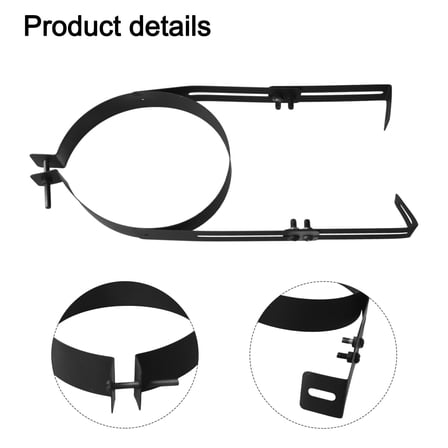 Adjustable Stainless Steel Chimney Pipe Bracket Fireplace Flue Liner Clamp Wall Support Chimney Pipe Bracket Accessories