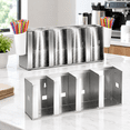 Adjustable Stainless Steel Cup & Lid Holder - 4partments 32 Oz ...