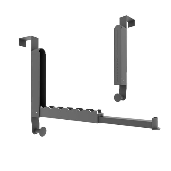 Adjustable Stainless Steel Door Hook With Extension Rod And Bottom Round Hook For Hanging Space