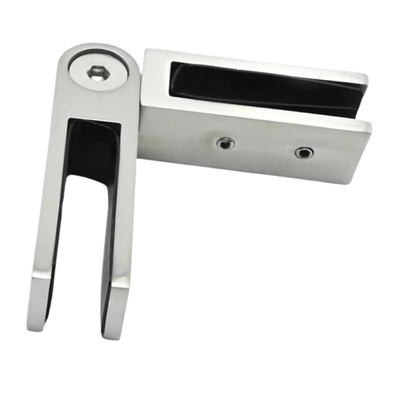 Adjustable Stainless Steel Glass to Glass Clamp Railing Clamp Support Brushed Finish for Indoor Outdoor Fence