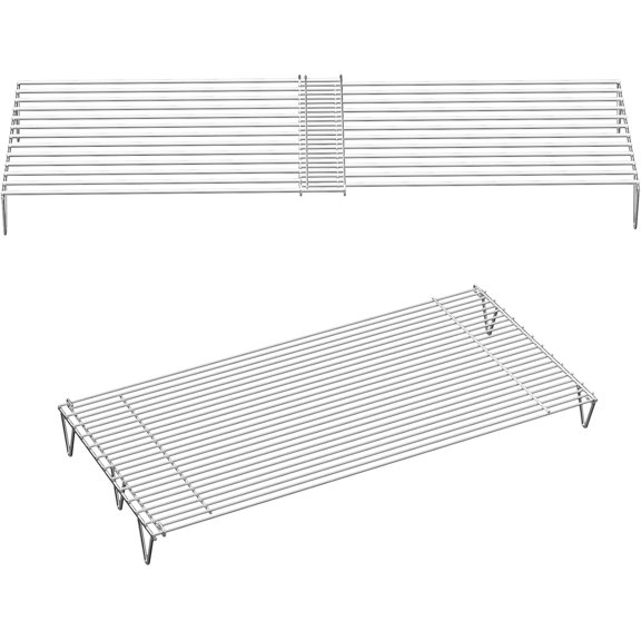 Adjustable Stainless Steel Griddle Warming Rack for 22 to 36 Inch Griddles
