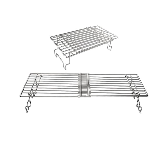 Adjustable Stainless Steel Grill Warming Rack For 15.5-36" Grill