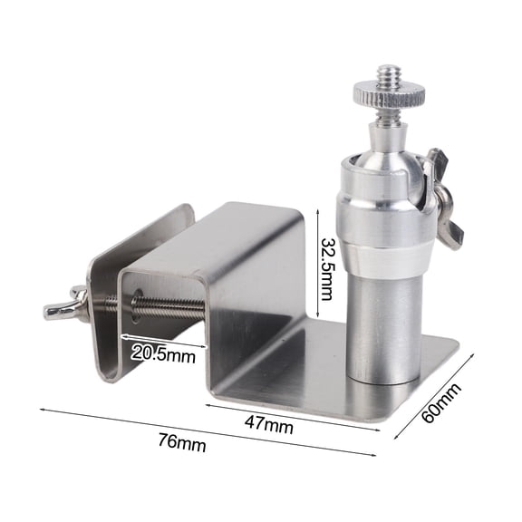 Adjustable Stainless Steel Gutter Mount Bracket For Eufy S220 FOR Arlo Pro/Pro 2/Ultra/Pro 3 Solar Panels, All-Weather Rust-Resistant 1/4-Inch Screw Compatible Outdoor Camera Installation