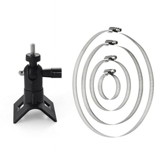 Adjustable Stainless Steel Hose Clamp Hoop Pipe Poles Mount Bracket Worm Gear for Security Camera Accessories A