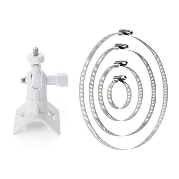 Adjustable Stainless Steel Hose Clamp Hoop Pipe Poles Mount Bracket Worm Gear for Security Camera Accessories B