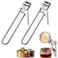 thumbnail image 1 of Adjustable Stainless Steel Jar Opener, 2026 New Multifunctional Stainless Steel Can Opener, Jar Lid Opener for Weak Hands, Jar Lid Gripper Bottle Opener Kitchen Accessories(2pcs), 1 of 7