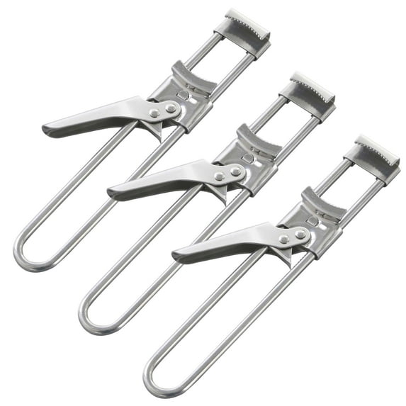 Adjustable Stainless Steel Jar Opener,2026 New Multifunctional Stainless Steel Can Opener,Jar Lid Opener for Weak Hands,Jar Lid Gripper Bottle Opener Kitchen Accessories,Anti-Slip-3PCS