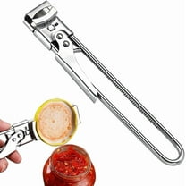 Adjustable Stainless Steel Jar Opener, Master Jar & Bottle Opener, Kitchen Gadgets Gripper Tight Lid Opener, for Seniors Arthritis Openers (1Pc, 7.48In)