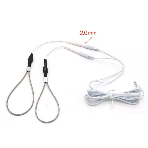 Adjustable Stainless Steel Loops Ring Massager Units Accessories with Lead Wires Cable