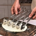 thumbnail image 1 of Adjustable Stainless Steel Pizza Cutter and Dough Roller with Retractable Multi-Wheel Design for Easy Baking and Cooking, 1 of 5