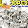 thumbnail image 1 of Adjustable Stainless Steel Screw Band Hose Clamps Car Fuel Tube Pipe Clamp Worm Gear Plier Tools Faucet Water Pipes Fasteners, 1 of 6
