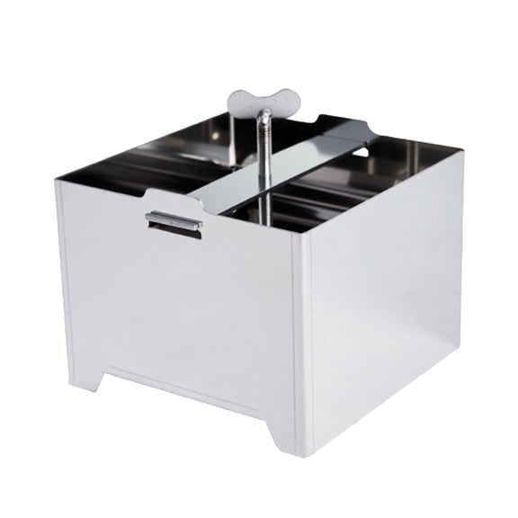 Adjustable Stainless Steel Tofu and Paneer Maker with Drain Hole and Tray, Efficient Water Removal for Cheese and Paneer, Kitchenware Set for Travel Cooking