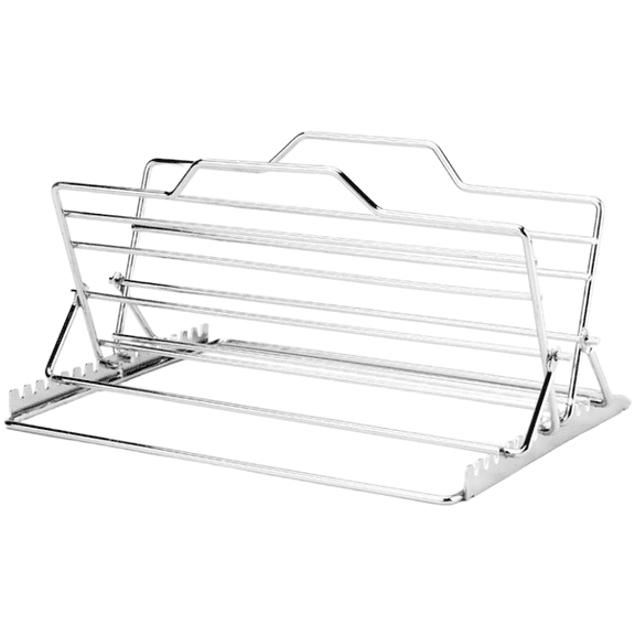 Adjustable Stainless Steel V Shape Foldable Broiling Rack for Chicken Ribs Fish