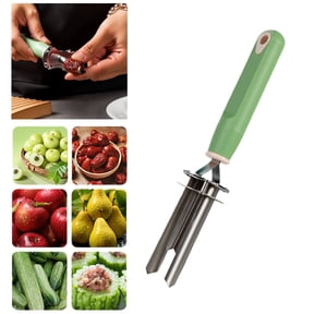 Adjustable Stainless Steel Vegetable Corer and Slicing Tool, Multifunctional Pepper Cutter, Pepper Seeder, Kitchen Tool for Cutting and Removing Seeds From Peppers and Vegetables