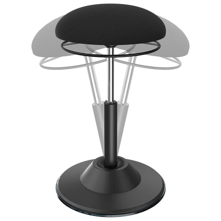 Adorer Standing Desk Chair, Adjustable Ergonomic Standing Stool, Black