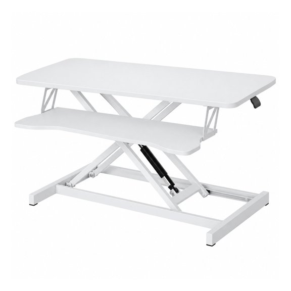 Adjustable Standing Desk Converter 37 Inch, Sit Stand Desk Riser with Height Adjustment for Workstation