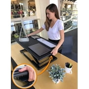 Adjustable Standing Rising Desk Table Stand Up Riser Desktop