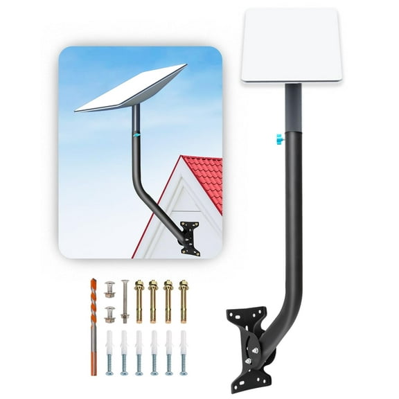 Adjustable Starlink Mounting Kit, 30 in Aspotify Starlink Long Wall Mount, Starlink Roof Mount