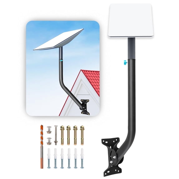 Adjustable Starlink Mounting Kit, 30 in Aspotify Starlink Long Wall Mount, Starlink Roof Mount